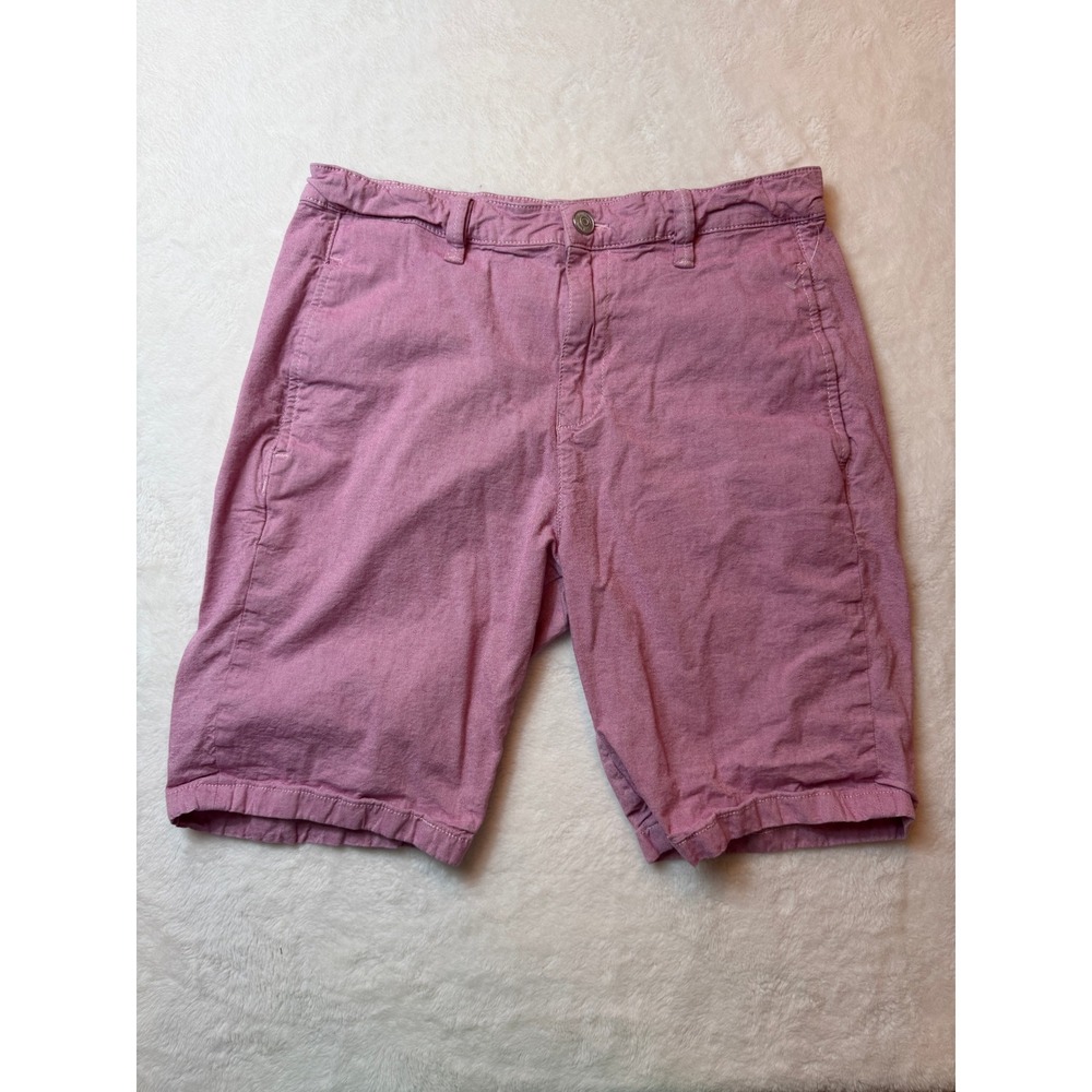 Mavi Mens Chino Shorts Pink Mauve Cotton Stretch Waist 33 Casual Summer Turkey